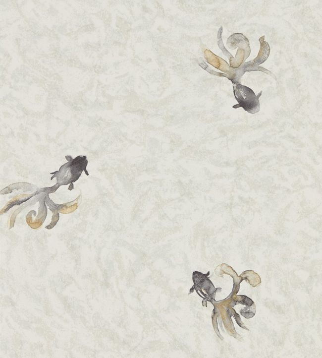 Fantail Wallpaper - Stone/Graphite - DWAP216286 - Sanderson - Morris Wallpaper