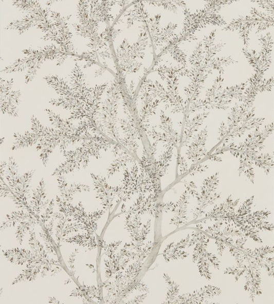 Farthing Wood Wallpaper - Silver - DYSI216612 - Sanderson - Morris Wallpaper