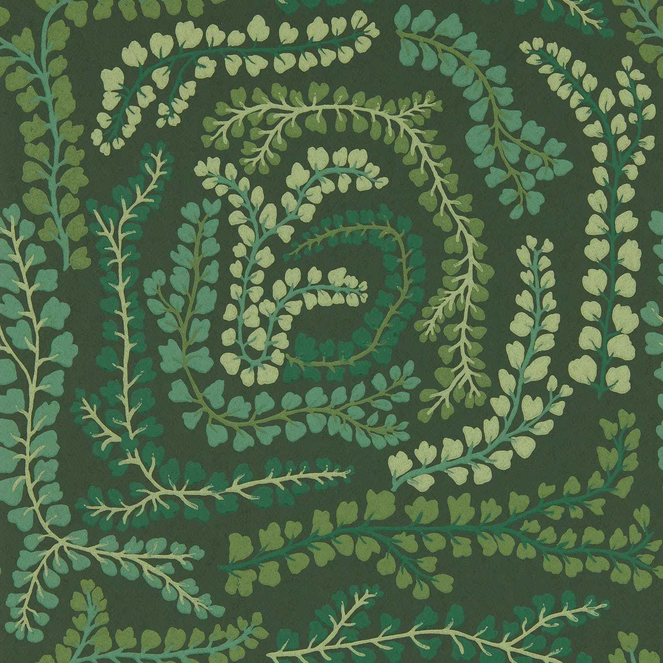 Fayola Wallpaper - Fig Leaf/Clover - Harlequin - HC4W113019 - Morris Wallpaper