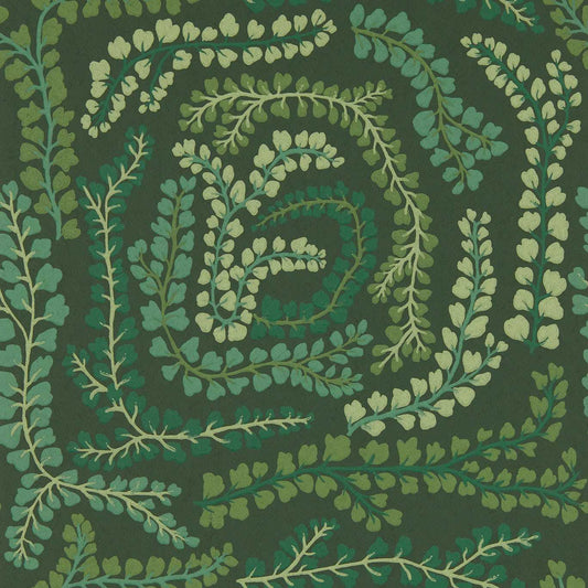 Fayola Wallpaper - Fig Leaf/Clover - Harlequin - HC4W113019 - Morris Wallpaper