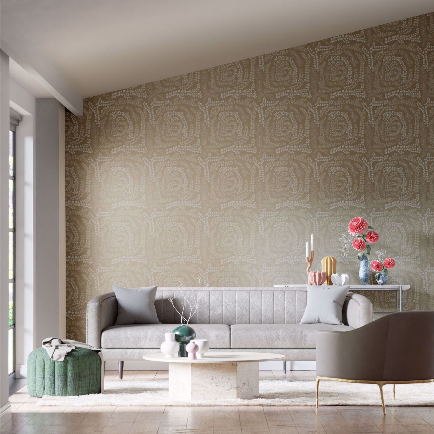 Fayola Wallpaper - Incense/First Light - HC4W113018 - Harlequin - Premier Wallcovering