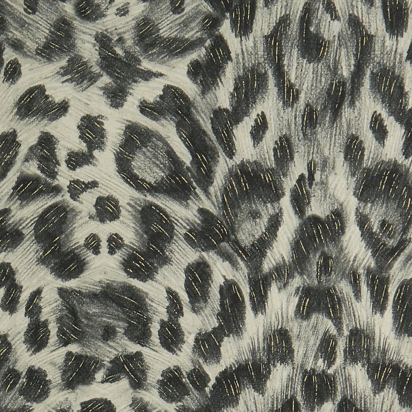 Felis Wallpaper - Charcoal/Gold - Clarke & Clarke - W0115/02 - Morris Wallpaper