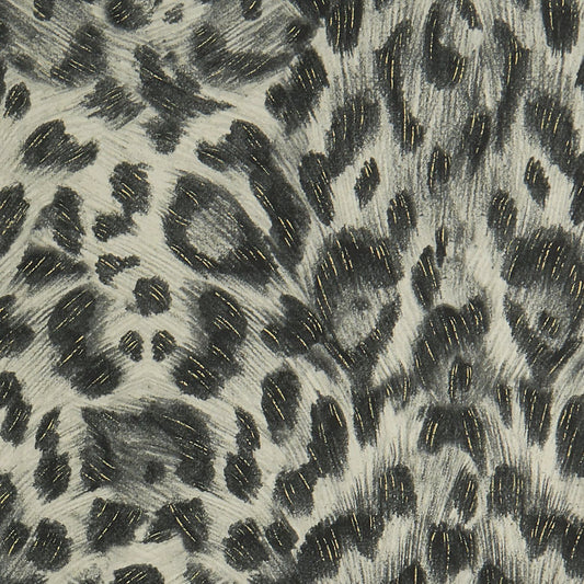 Felis Wallpaper - Charcoal/Gold - Clarke & Clarke - W0115/02 - Morris Wallpaper