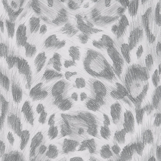 Felis Wallpaper - Silver - Clarke & Clarke - W0115/09 - Morris Wallpaper