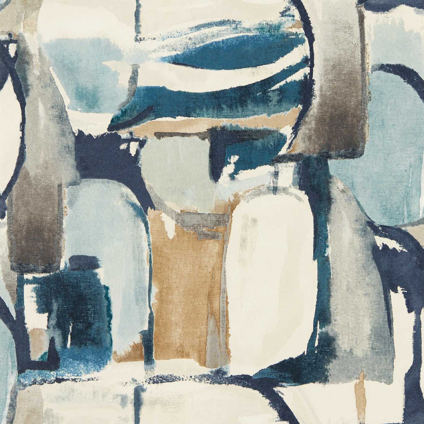 Figura Wallpaper - Denim/Linen - Clarke & Clarke - W0180/01 - Morris Wallpaper