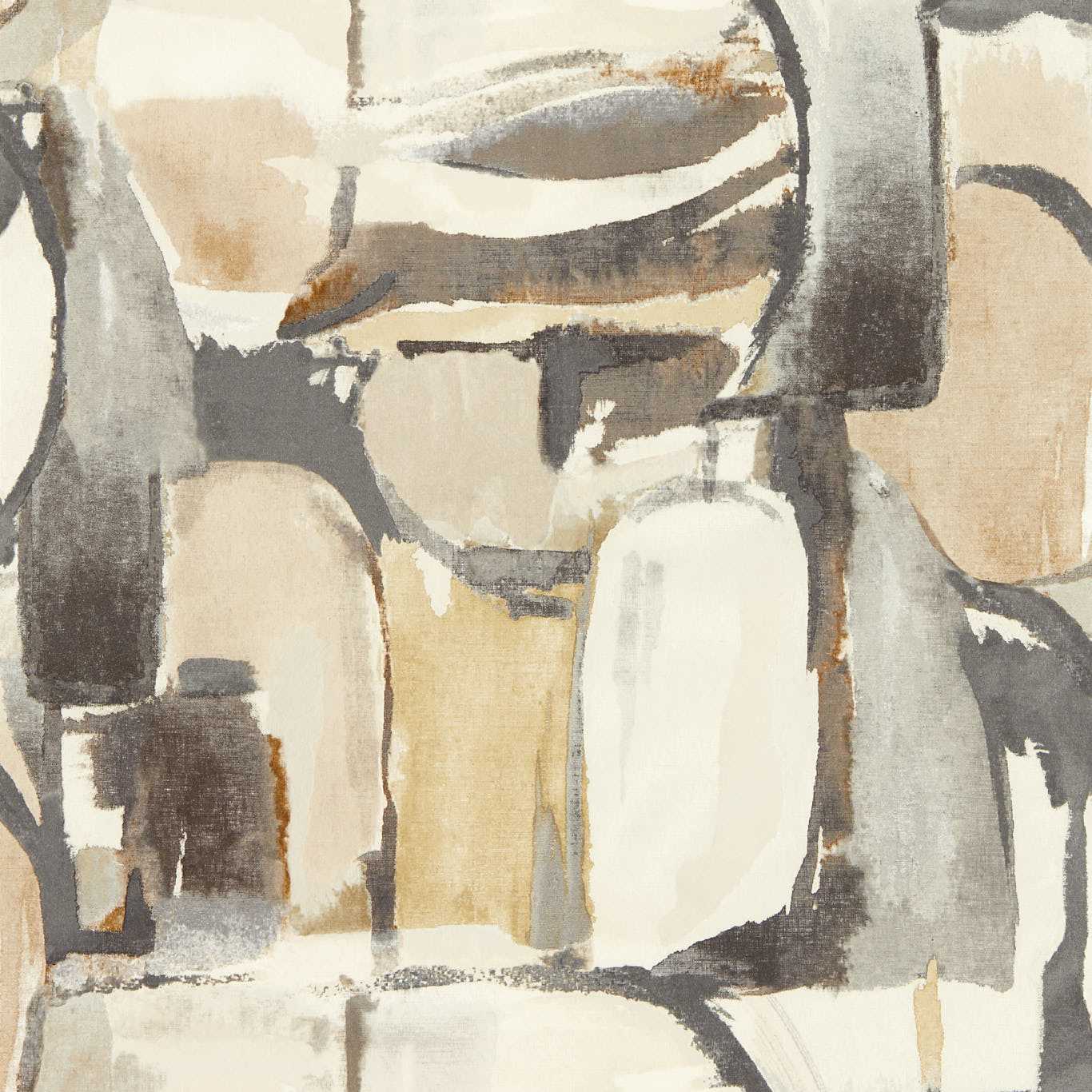 Figura Wallpaper - Linen/Charcoal - Clarke & Clarke - W0180/02 - Morris Wallpaper