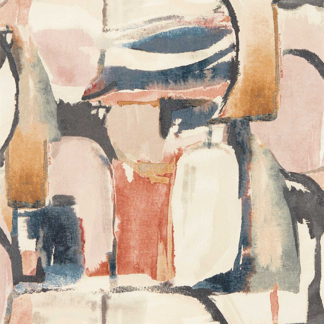 Figura Wallpaper - Midnight/Spice - Clarke & Clarke - W0180/03 - Morris Wallpaper