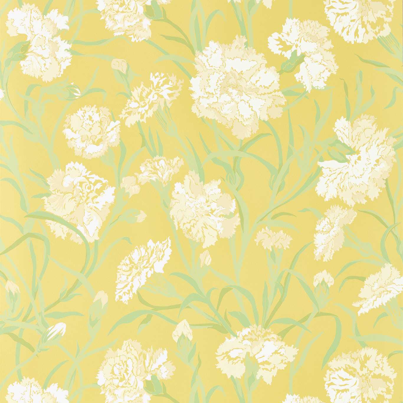 Fleur de Joie Wallpaper - Chalk/Clover/Honey - Harlequin - HRTW113133 - Morris Wallpaper