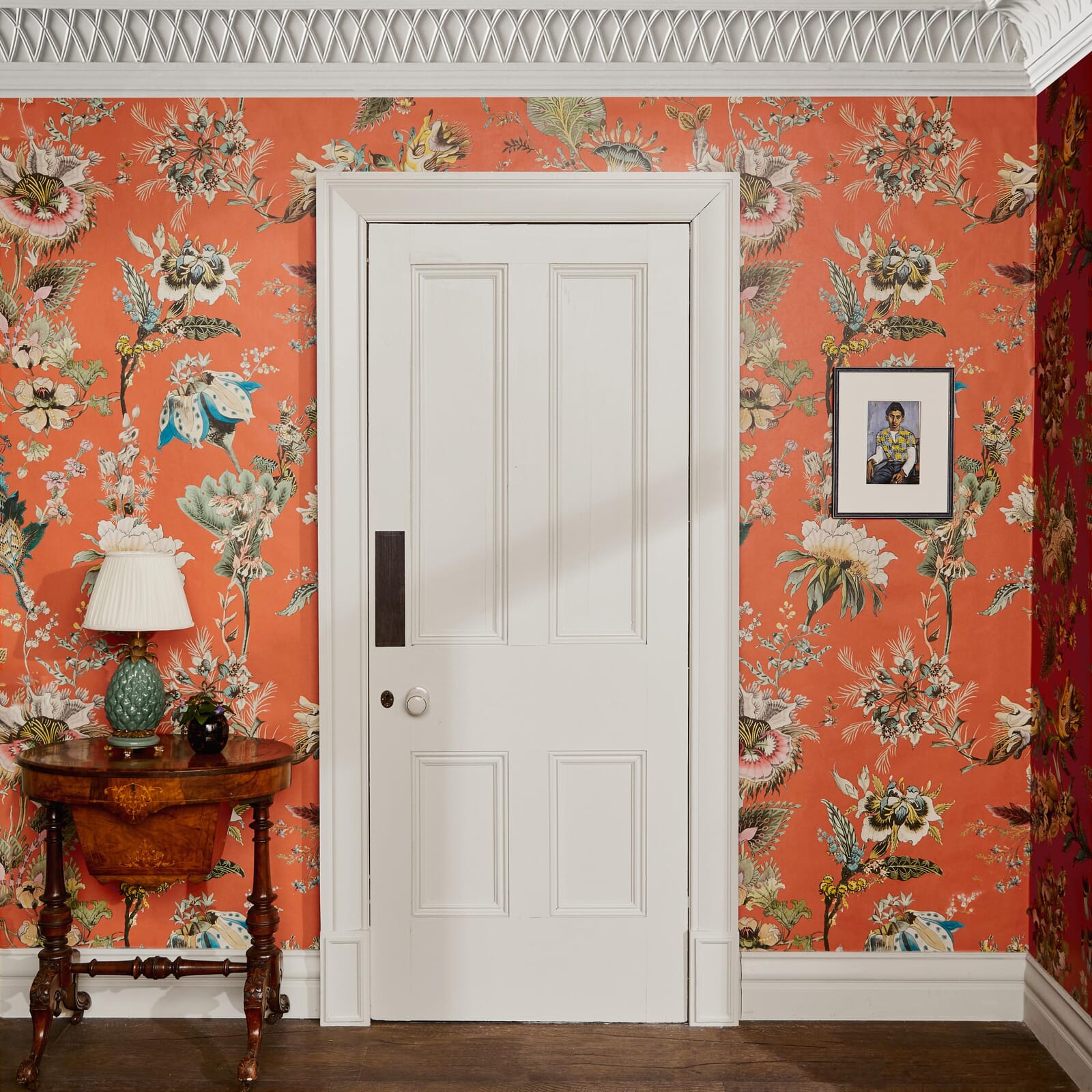 Flora Fantasia Wallpaper - Amber - House of Hackney - 1-WA-FLF-DI-AMB-XXX - Morris Wallpaper