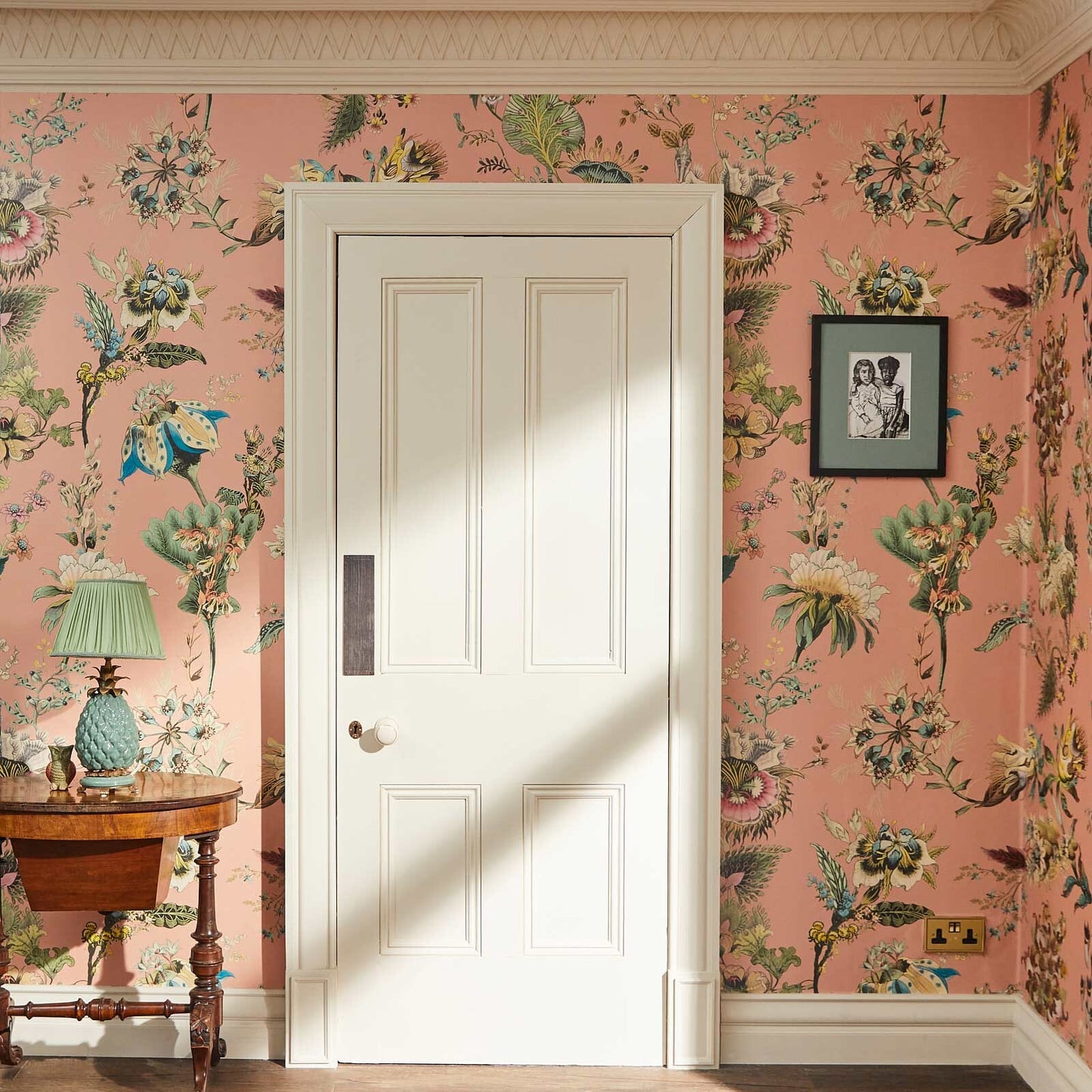 Flora Fantasia Wallpaper - Bisque-Pink - House of Hackney - 1-WA-FLF-DI-PNK-XXX - Morris Wallpaper
