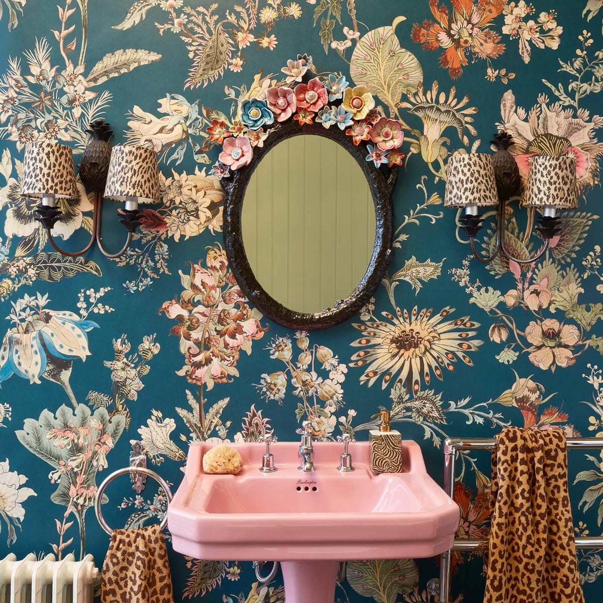 Flora Fantasia Wallpaper - Cerulean - House of Hackney - 1-WA-FLF-DI-CER-XXX - Morris Wallpaper