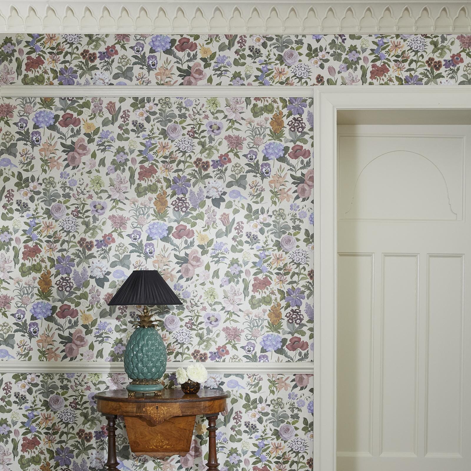 Floralia Wallpaper - Ecru - House of Hackney - 1-WA-FRA-DI-ECR-XXX - Morris Wallpaper