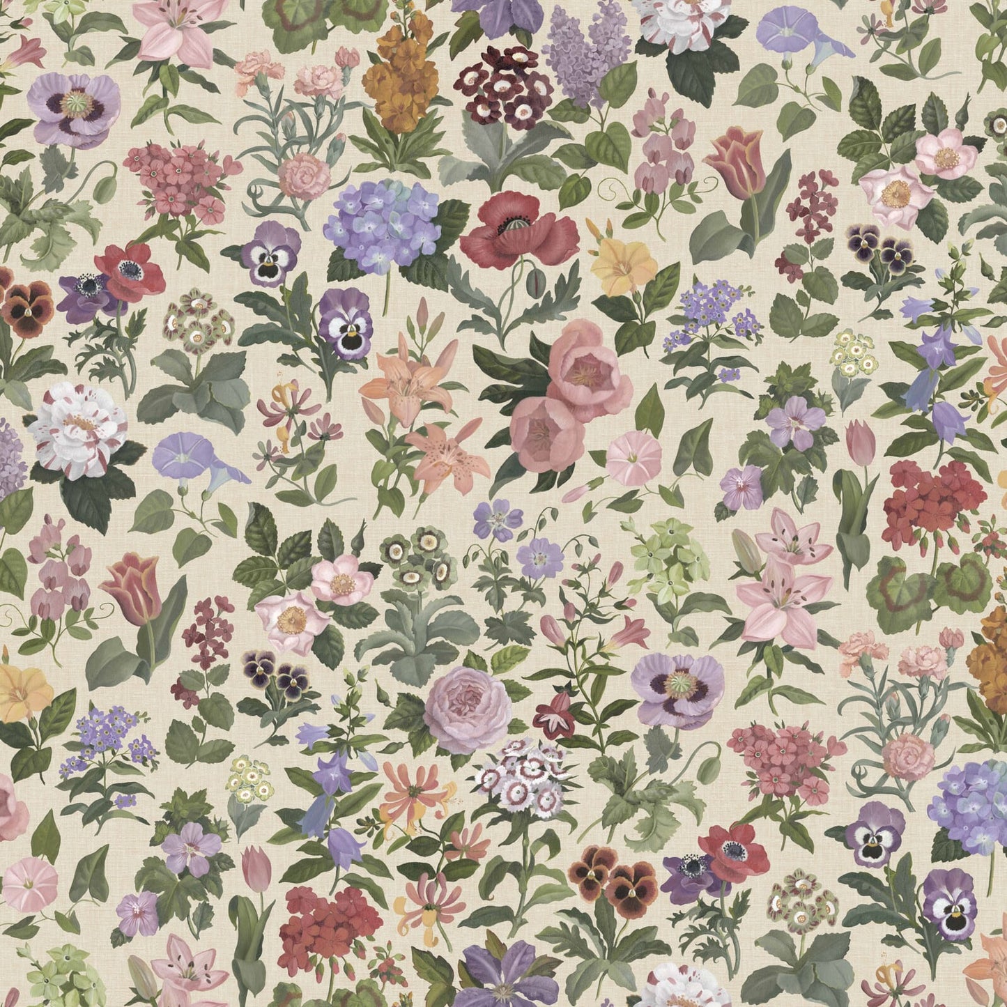 Floralia Wallpaper - Ecru - House of Hackney - 1-WA-FRA-DI-ECR-XXX - Morris Wallpaper