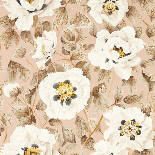 Florent Wallpaper - Positano/Maple/Graphite - HC4W113014 - Harlequin - Morris Wallpaper