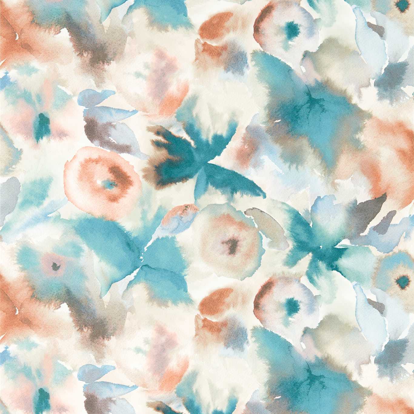 Flores Wallpaper - Rosewood/Baked Terracotta - Harlequin - HRTW113136 - Morris Wallpaper