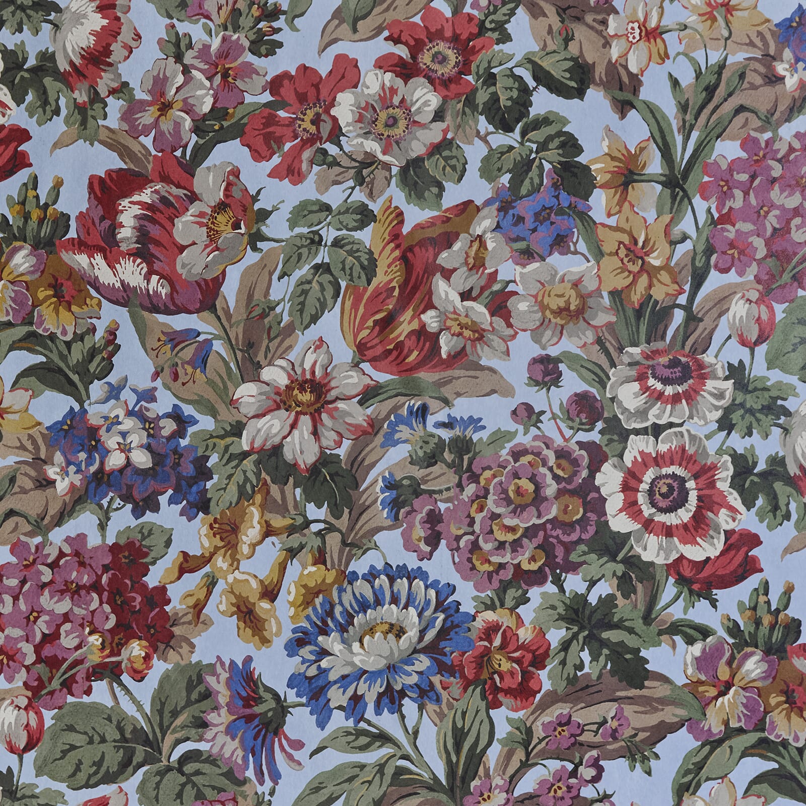 Florescence Wallpaper - Azure - House of Hackney - 1-WA-FLS-DI-AZU-XXX - Morris Wallpaper