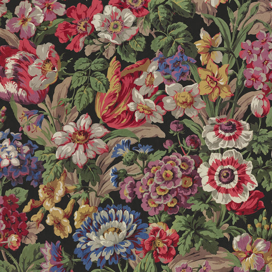 Florescence Wallpaper - Noir - House of Hackney - 1-WA-FLS-DI-NOI-XXX - Morris Wallpaper