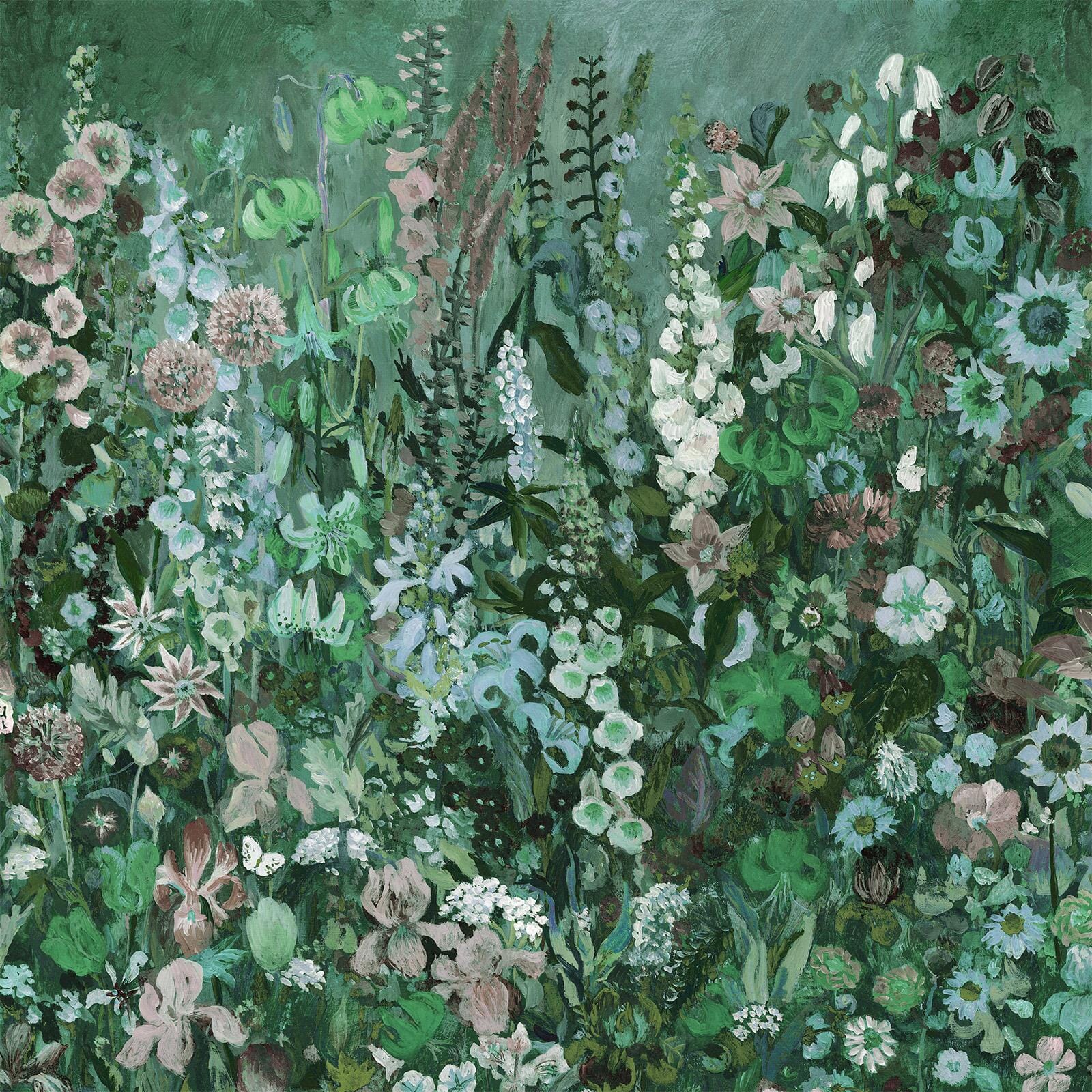 Floribunda Magna Wallpaper - Verde - House of Hackney - 1-WA-FLM-DI-VED-XXX - Morris Wallpaper