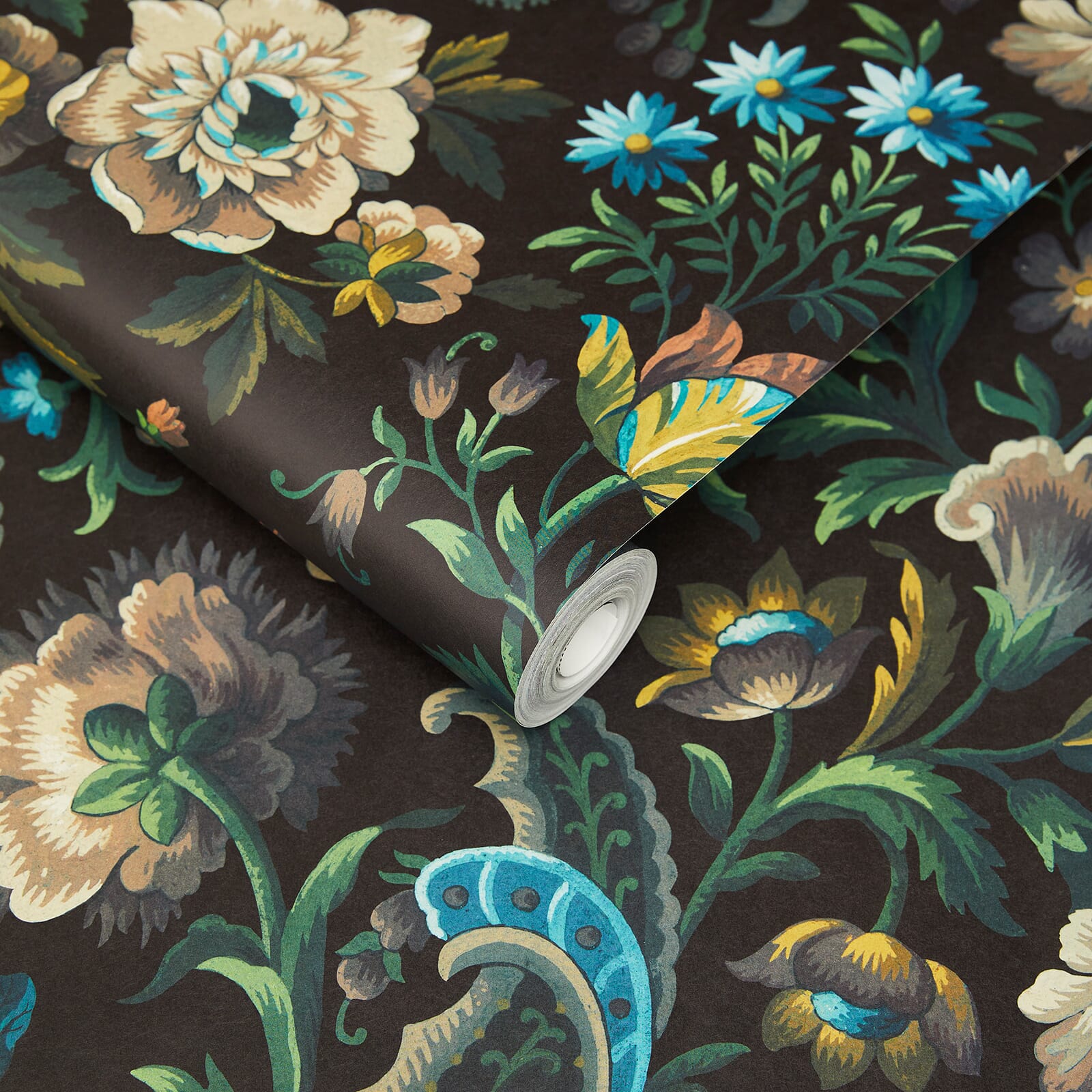 Florika Wallpaper - Onyx - House of Hackney - 1-WA-FLO-DI-ONX-XXX - Morris Wallpaper