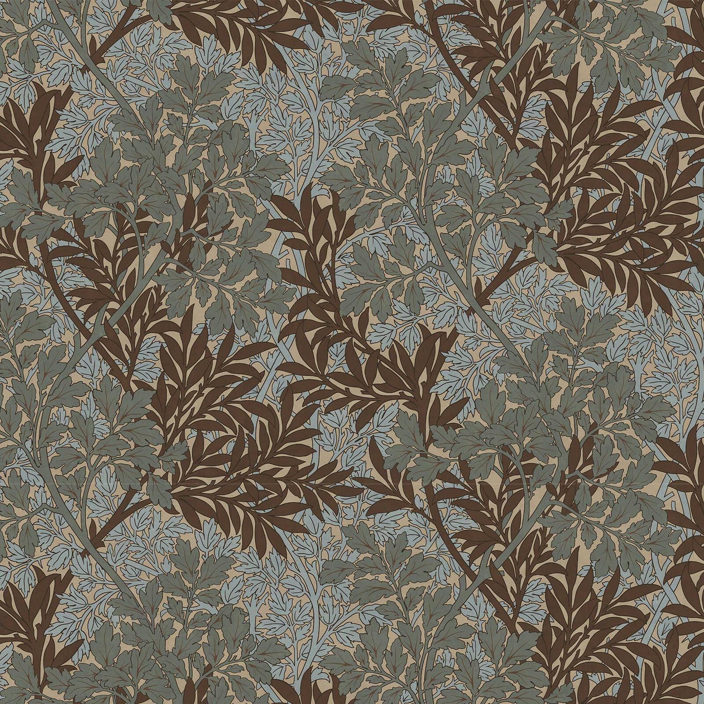 1-WA-FLG-DI-FOR-XXX - Foliage Wallpaper - Forest - House of Hackney