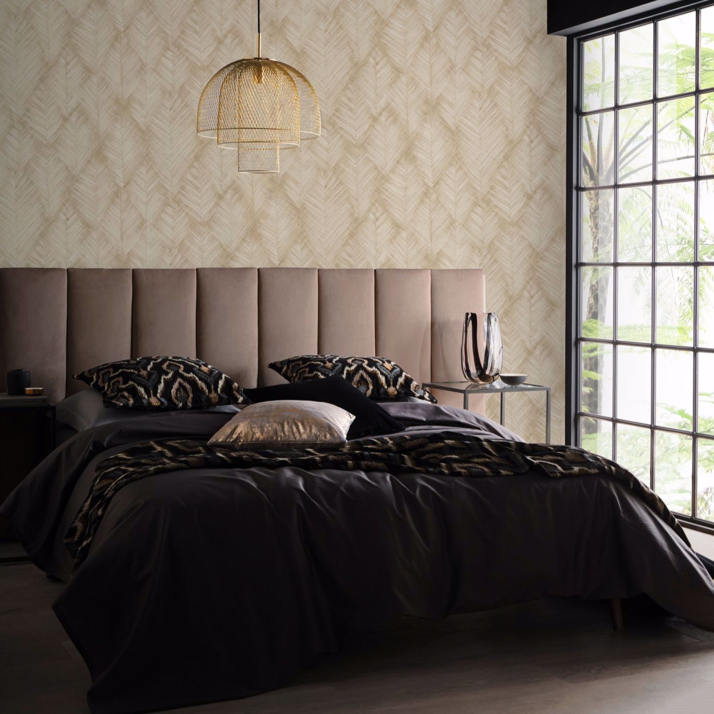 Folius Wallpaper - Sahara - Clarke & Clarke - W0206/05 - Morris Wallpaper