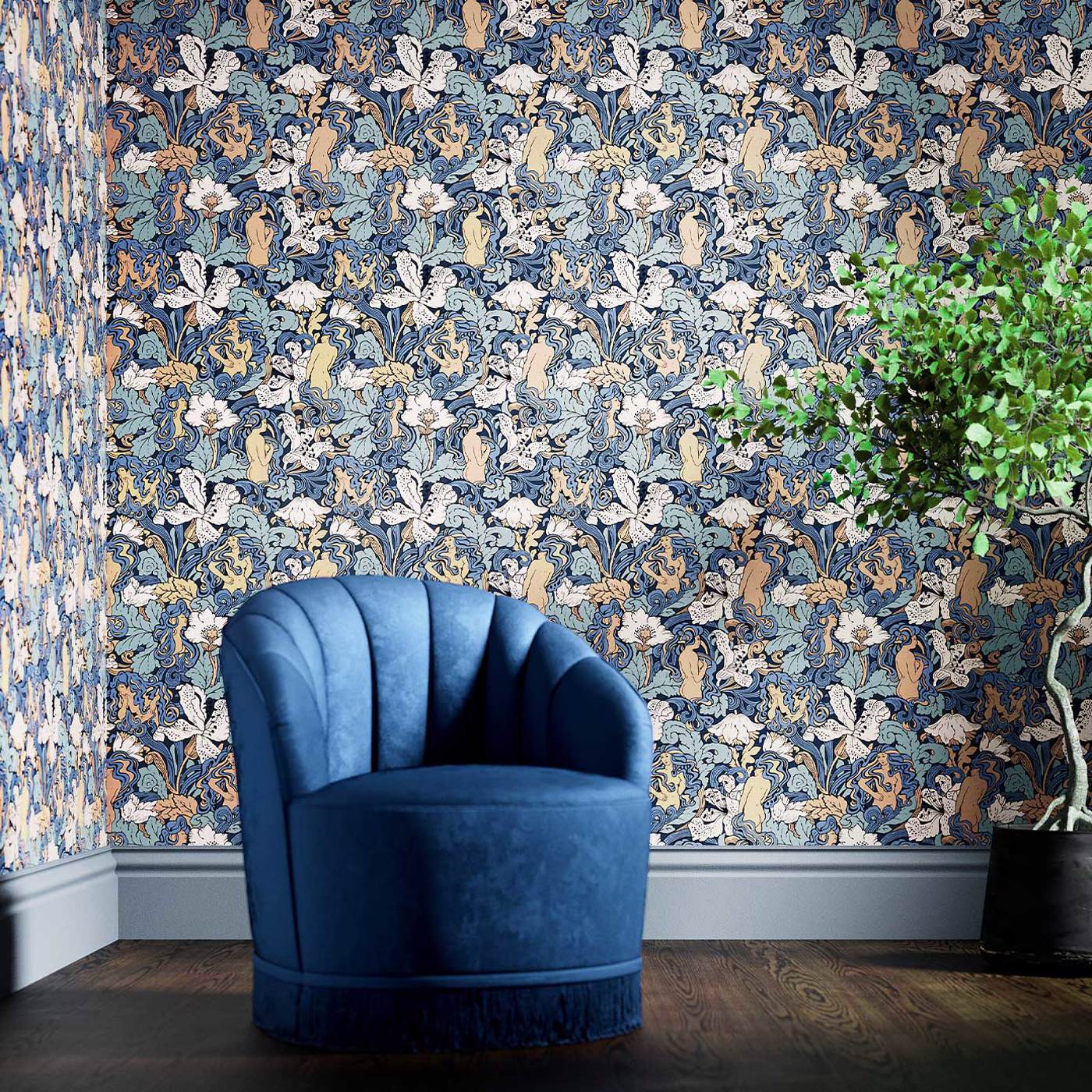 Forbidden Fruit Wallpaper - Stoned Rose - 510004 - Morris & Co