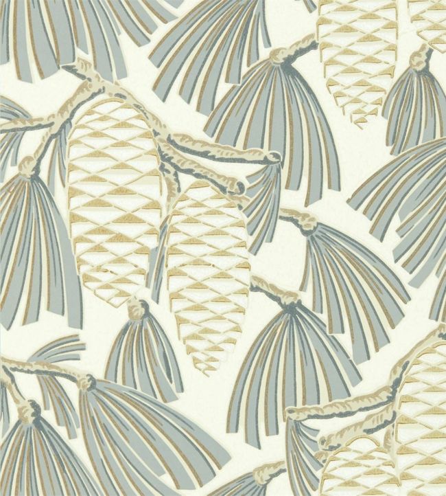 Foxley Wallpaper - Platinum/Gold - HSAW112128 - Harlequin - Morris Wallpaper