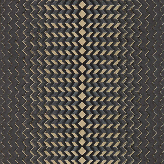 Fragment Wallpaper - Charcoal/Gold - Clarke & Clarke - W0150/02 - Morris Wallpaper