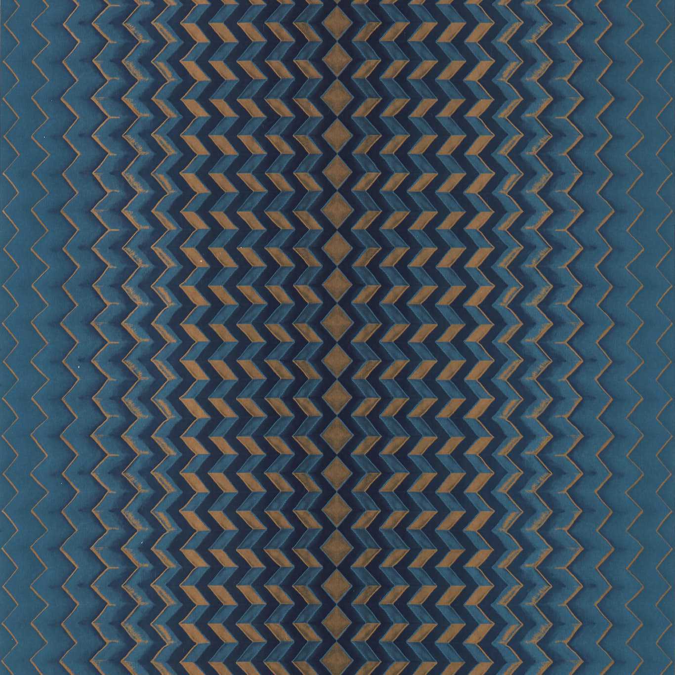 Fragment Wallpaper - Midnight/Copper - Clarke & Clarke - W0150/03 - Morris Wallpaper