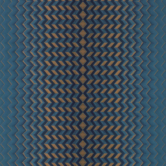 Fragment Wallpaper - Midnight/Copper - Clarke & Clarke - W0150/03 - Morris Wallpaper