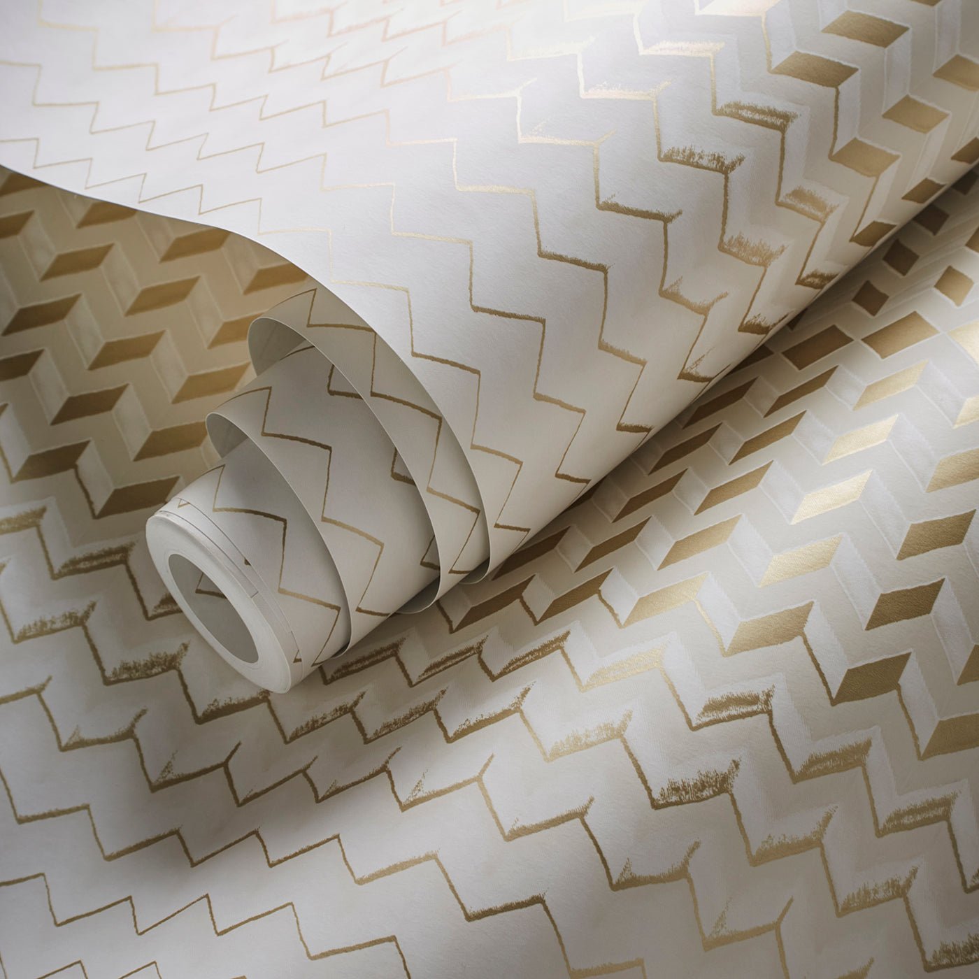 Fragment Wallpaper - Natural/Gold - Clarke & Clarke - W0150/04 - Morris Wallpaper