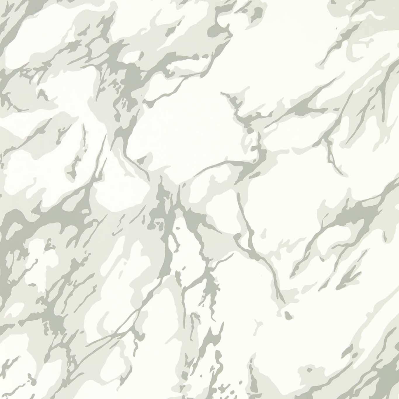 French Marble Wallpaper - Empire Grey / Perfect White - Zoffany - ZCOT313026 - Morris Wallpaper