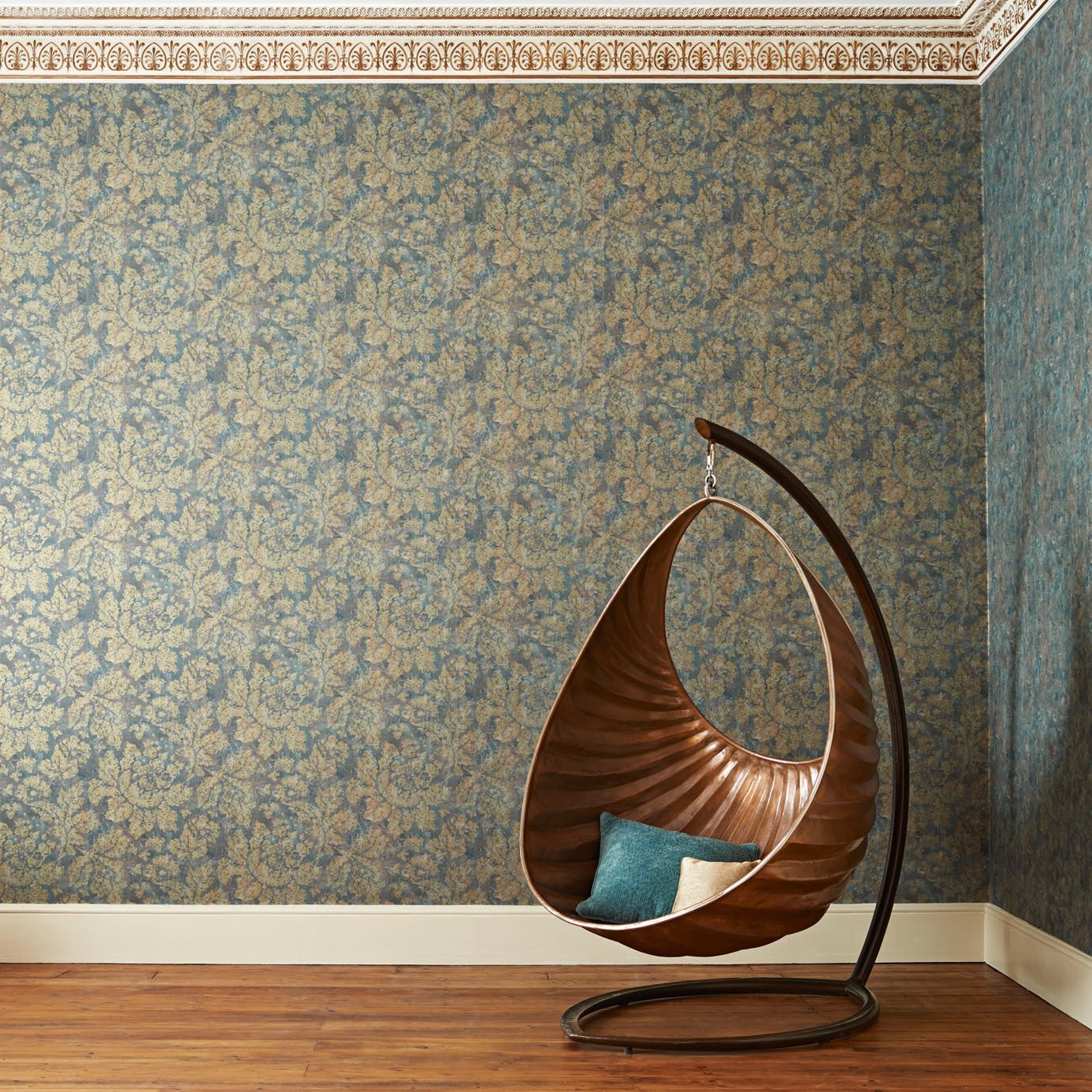 Fresco Secco Wallpaper - Bronze - ZCON312031 - Zoffany - Morris Wallpaper