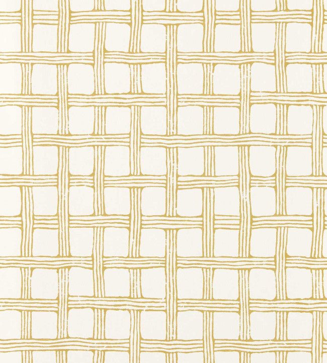 Fretwork Wallpaper - Honey - Scion - NSCW113263 - Morris Wallpaper