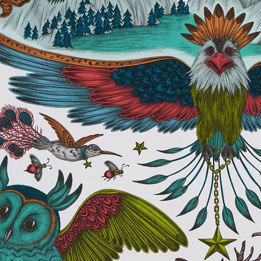 Frontier Wallpaper - Green - Clarke & Clarke - W0116/03 - Morris Wallpaper