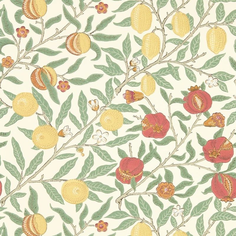 Fruit Wallpaper - Bayleaf/Russet - Morris & Co - 217087 - Morris Wallpaper