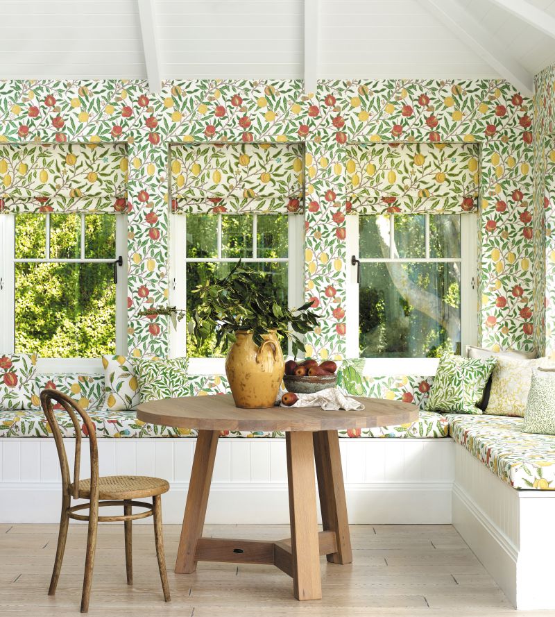 Fruit Wallpaper - Limestone/Artichoke - 210395 - Morris & Co