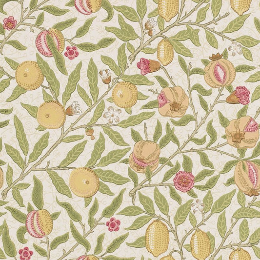 Fruit Wallpaper - Limestone/Artichoke - 210395 - Morris & Co