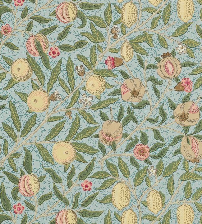 Fruit Wallpaper - Slate/Thyme - 210396 - Morris & Co