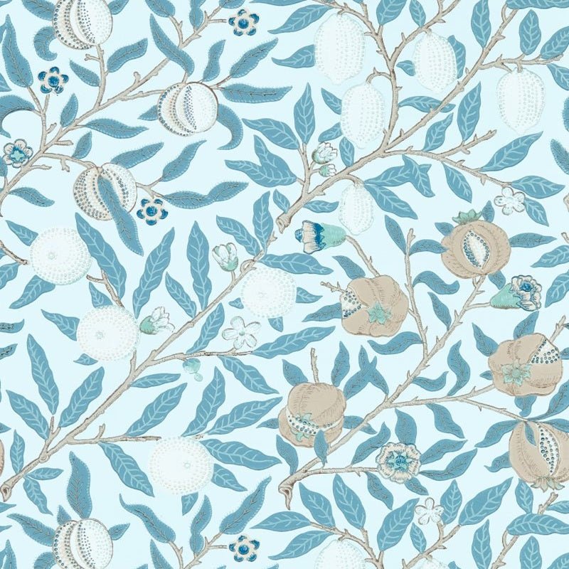Fruit Wallpaper - Slate/Vellum - Morris & Co - 217084 - Morris Wallpaper