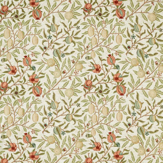 Fruit Wide Width Fabric - Pear/Plaster Pink - Morris & Co - 227291 - Premier Wallcovering
