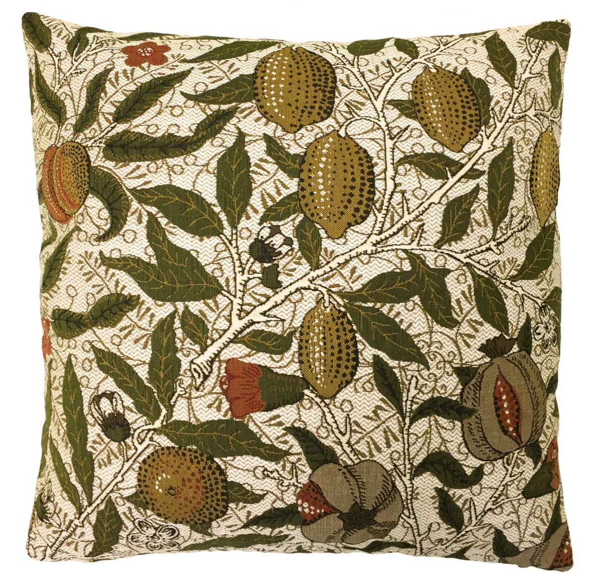Fruits Tapestry Cushion with Feather Filler - Hines - 916 - Morris Wallpaper