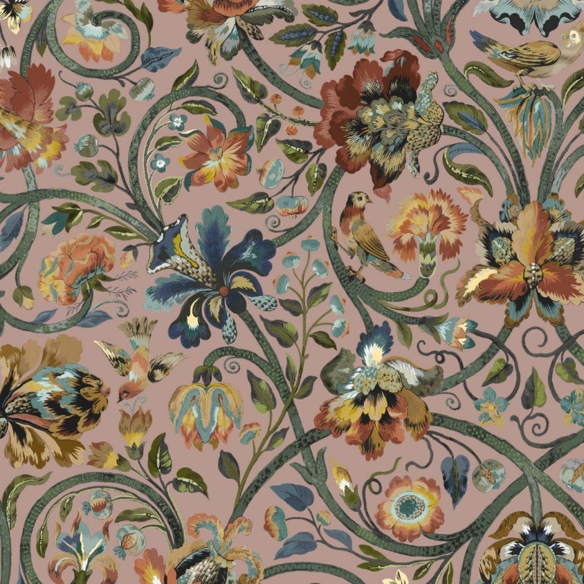 Gaia Wallpaper - Blush - House of Hackney - 1-WA-GAI-DI-BLS-XXX - Morris Wallpaper