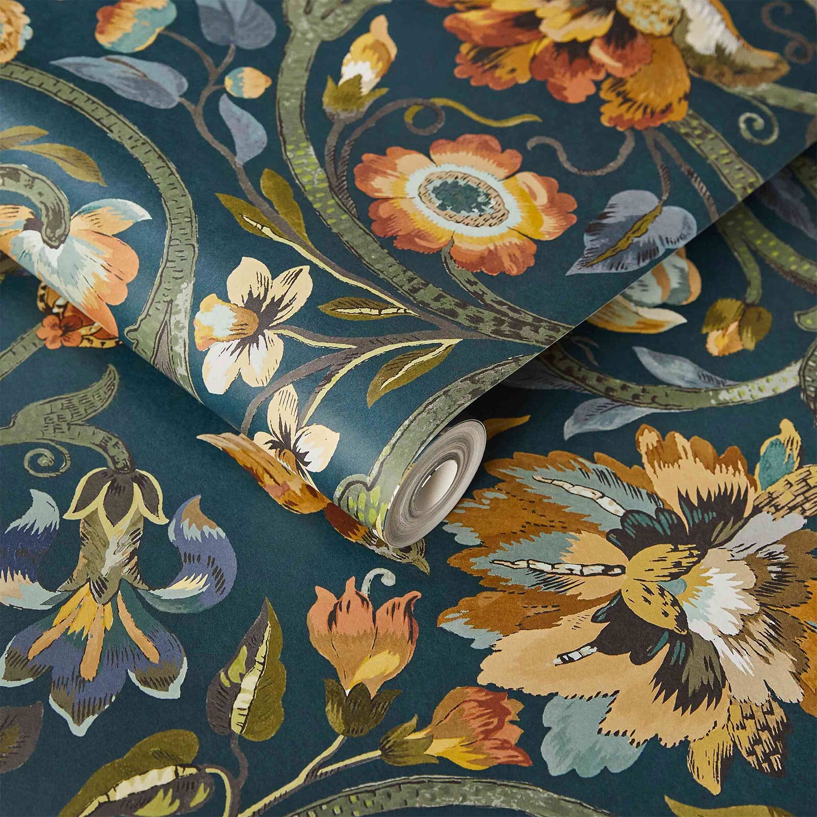 Gaia Wallpaper - Midnight - House of Hackney - 1-WA-GAI-DI-MID-XXX - Morris Wallpaper