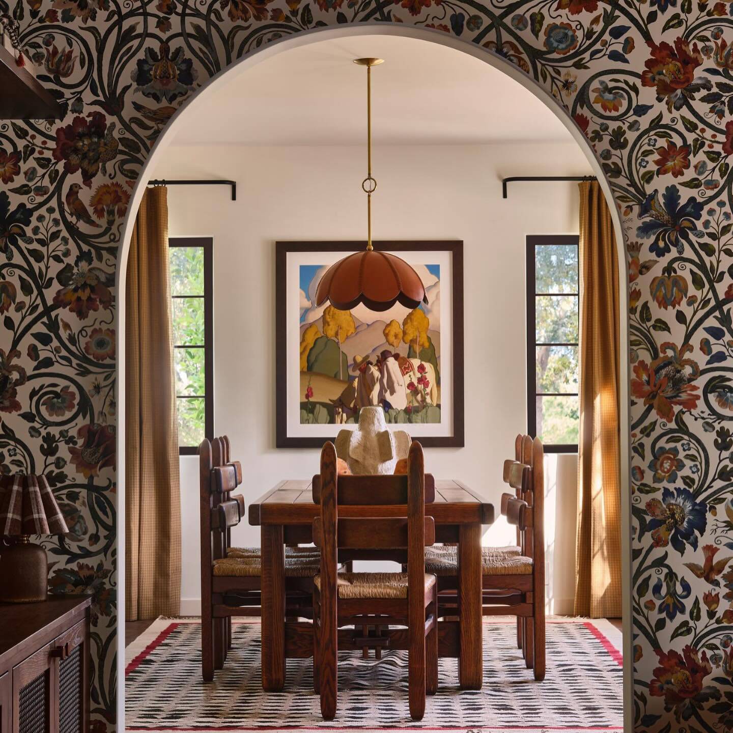 Gaia Wallpaper - Vermillion - House of Hackney - 1-WA-GAI-DI-VER-XXX - Morris Wallpaper