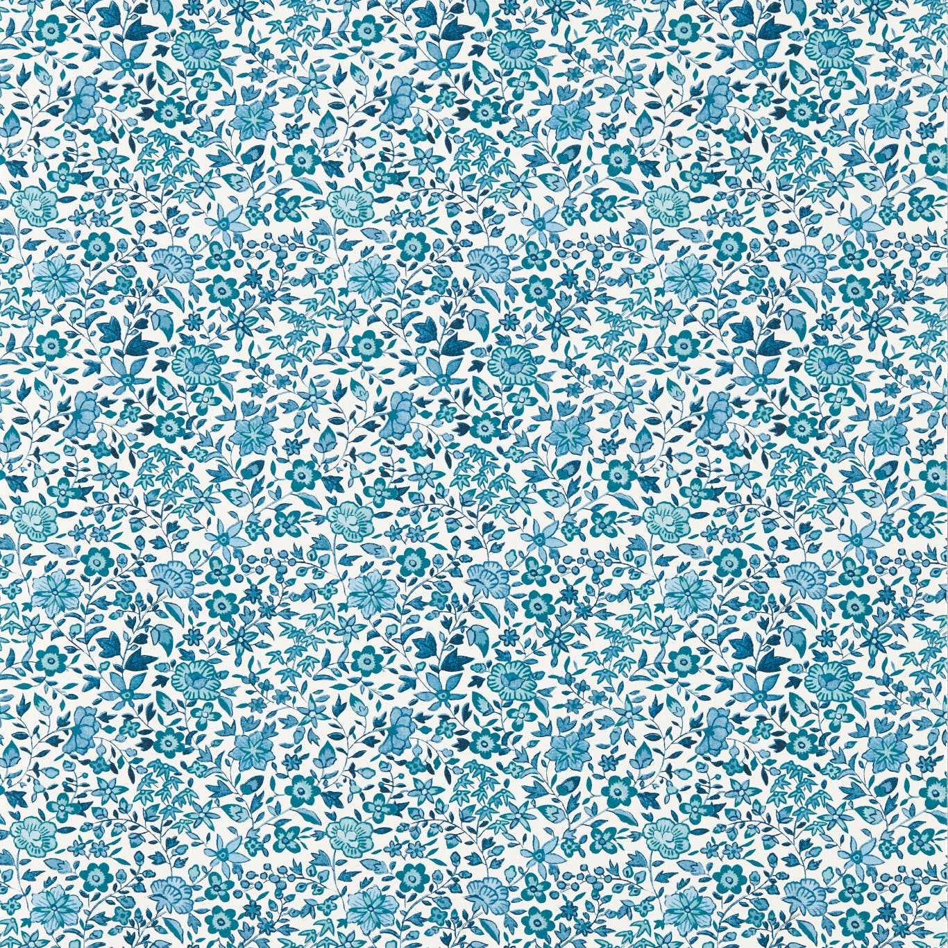 Gamthi Wallpaper - Cobalt - Clarke & Clarke - W0235/02 - Morris Wallpaper