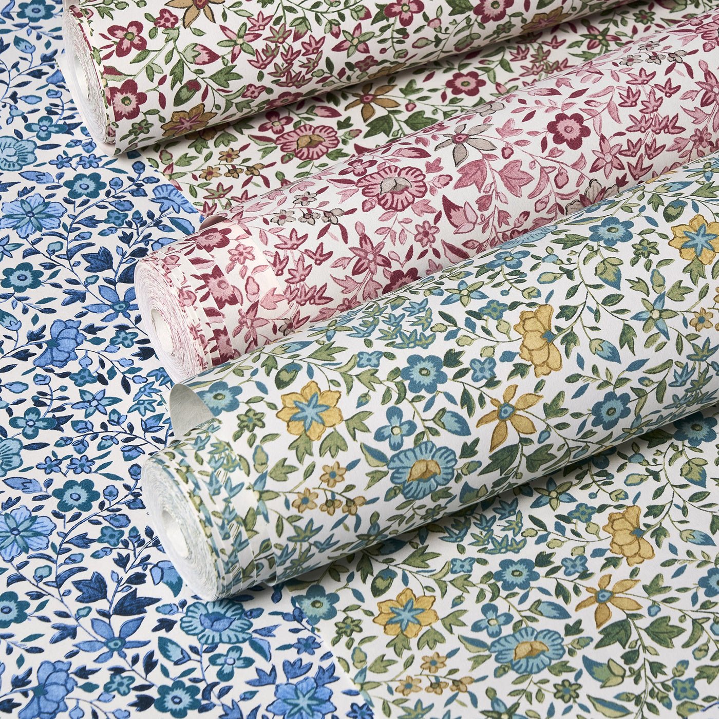 Gamthi Wallpaper - Cobalt - Clarke & Clarke - W0235/02 - Morris Wallpaper
