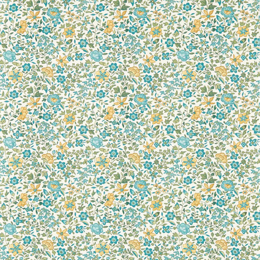 Gamthi Wallpaper - Teal - Clarke & Clarke - W0235/04 - Morris Wallpaper