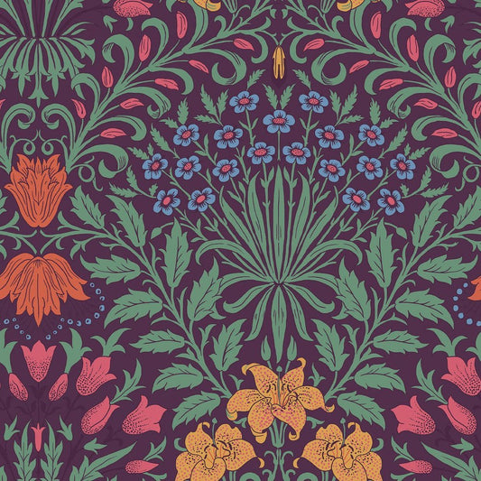 140498 - Garden Wallpaper - Dewberry - William Morris