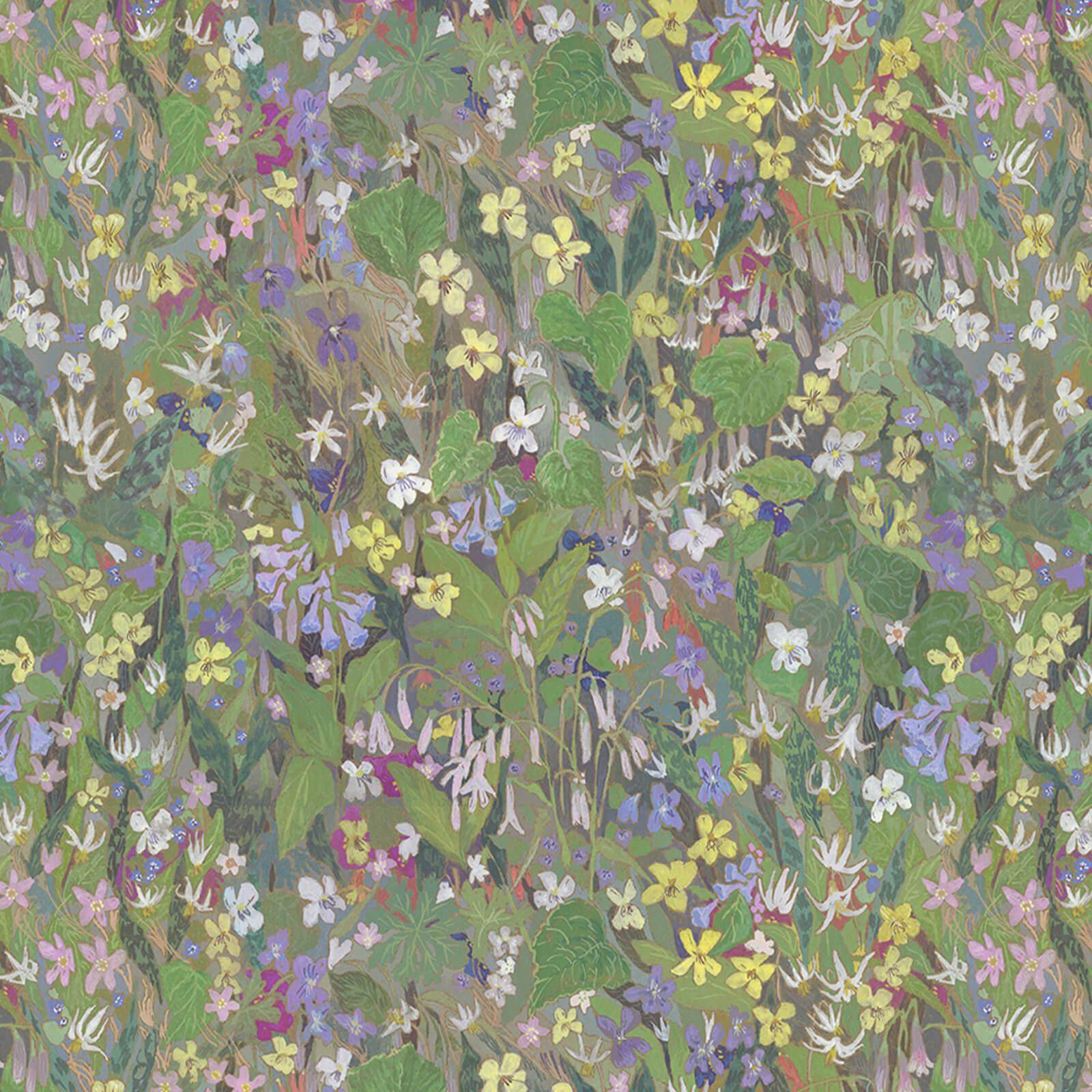 Gardenia Wallpaper - Verde - House of Hackney - 1-WA-GAR-DI-VER-XXX - Morris Wallpaper